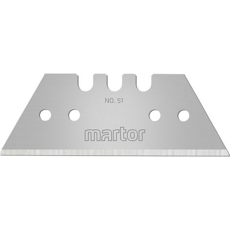 MARTOR Trapezklinge 10 Stück Ersatzklingen Cuttermesser, Länge 53 mm (1/5)