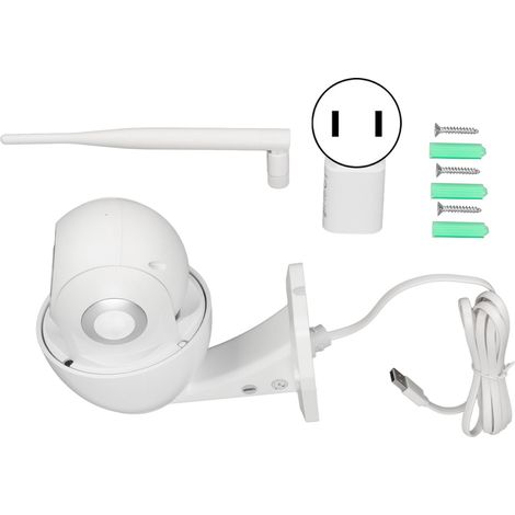 Caméra de surveillance extérieure 1080P, audio bidirectionnel, zoom optique 4X, wifi PTZ, pour maison, compatible TUYA Smart, 100-240V, prise US (1/5)