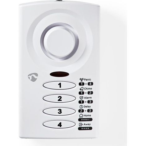 Alarma de ventana de puerta funciona con pilas 3xaaalr03 85db blanco
