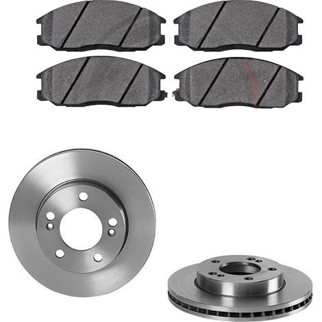 KIT FRENI ANTERIORI compatibile con SSANGYONG ACTYON I - DISCHI + PASTIGLIE OEM: P 30 013 / 17916 /SOSTITUZIONE DIRETTA/BASSA POLVERE/SILENZIOSO