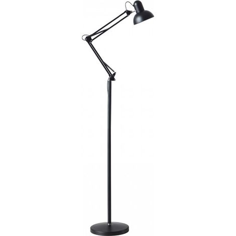 Lampada da terra 1xE27 nera