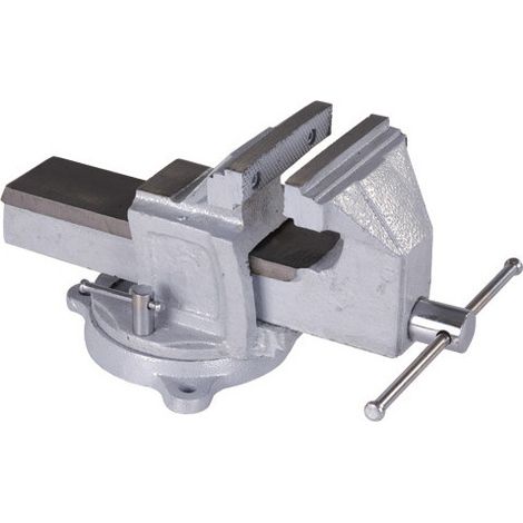 Morsa de fundición Brixo Sansone 125 mm – base giratoria – para trabajos profesionales