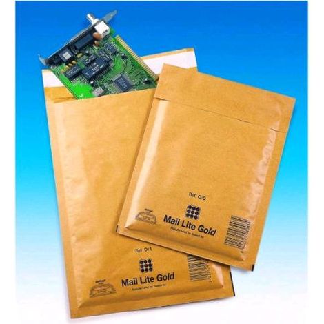 Sealed Air Busta Imbottita Mail Lite Gold B - Avana - 12x21 cm (Conf. 10 Pezzi)