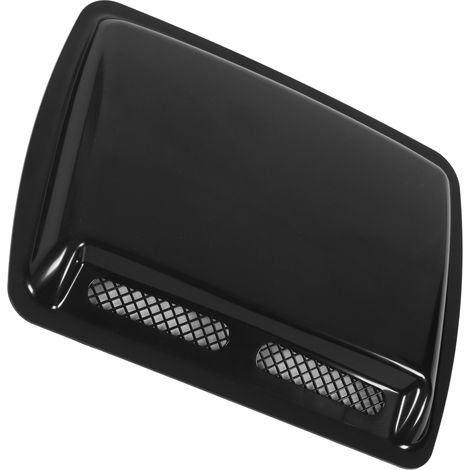Dekorative, selbstklebende Motorhauben-Lüftungsschlitze, glänzend schwarzer Lüftungsspoiler, selbstklebendes Kühlgitter, 2er-Pack, sportlicher Stil (1/5)
