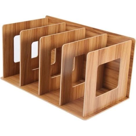 Bibliothèque - - Étagère de bureau en bois - 34x16x18 cm - Design contemporain - Écologique (1/4)