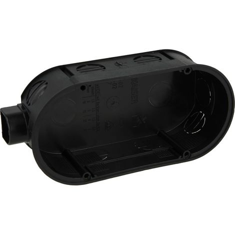 Boîte de jonction d’appareil double 140 x 60 x 42 mm