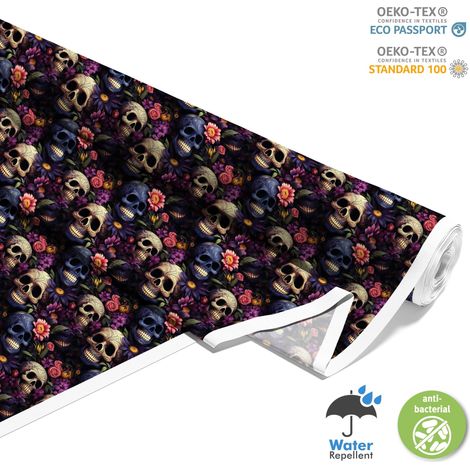 TESSUTI DECORATIVI PER ESTERNI OXFORD - Motivo Teschio I DX4058 (1/5)