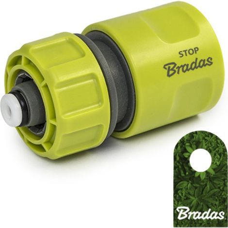Raccord rapide STOP pour tuyau 1/2" Bradas LIME LINE (1/2)