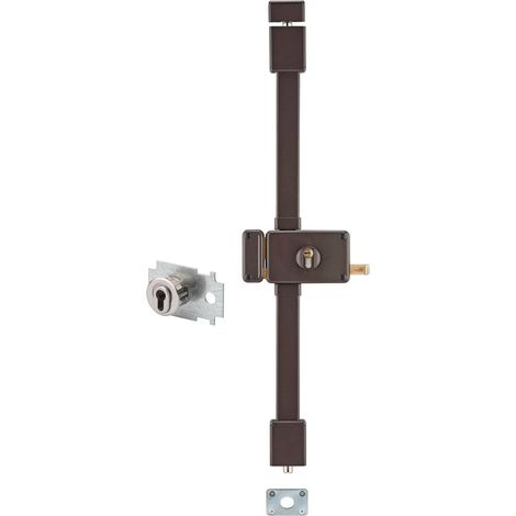THIRARD - Serrure en applique Horga A2P à tirage pour entrée, gauche, 3pts, Transit2 30x65mm, axe 70mm, marron, 4 clés - THIRARD (1/3)