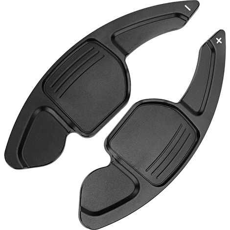 Lot de 2 palettes de changement de vitesse noires pour volant de voiture, compatibles avec Audi A3, A4L, A5, A6, A7, A8 et S5. (1/5)