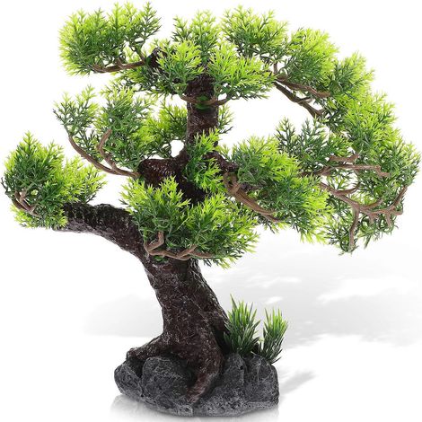 Arbre décoratif en résine pour aquarium, plante en plastique. (1/5)