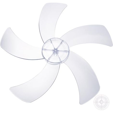 Pales De Ventilateur En Plastique De Remplacement (18 Pouces, Transparent) 5 Pales Avec Écrou De Fixation - Pales Universelles Pour Ventilateur Sur Pied, Adaptées Aux Modèles De (1/5)