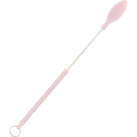 Mini spatule télescopique en silicone 12,8 cm x 1,2 cm à 25 cm x 1,2 cm, 5 g, avec trou de suspension pour bocaux et bouteilles (1/5)