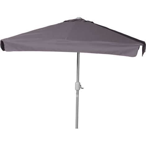 Schirm 160x230cm 38mm Rohr grau Aluminium/Textil