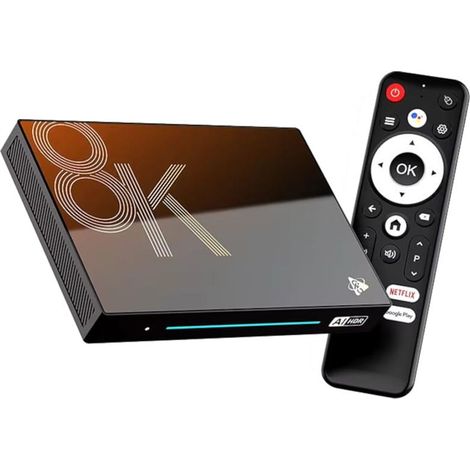 H96 MAX M9S 8K RK3576 4GB/32GB Wifi 6 Android 14 Negro - Android TV (1/4)
