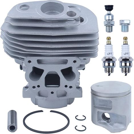 46mm Cylinder Piston Kit Fit for Husqvarna 555 556 560 560XP 560XPG 562 562XP 562XPG Chainsaw 575355805 575355802 575355806 575355801 575355803 Decompression Valve Spark Plug (1/5)