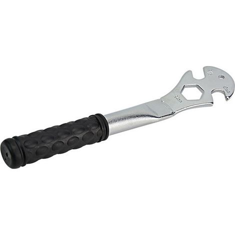 Clé pour pédales de vélo (ouverture bilatérale 15mm), clé pour pédalier en acier allié, clé pour pédales de vélo pour le démontage de la manivelle, plaque d'outils pour la réparation de vélos (1/5)