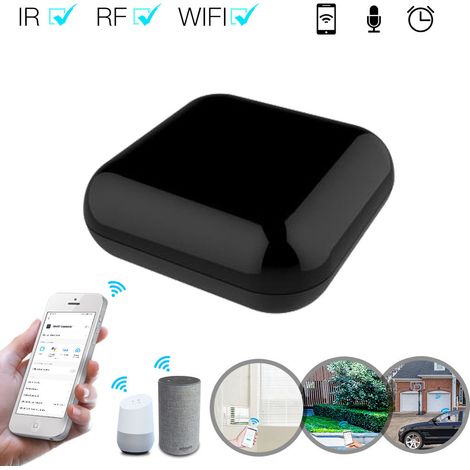 WiFi Smart Tuya Infrarot RF Universal Fernbedienung mit IR + RF Lernen Voice Control für Smart Home RF433, universal Infrarot Fernbedienung + RF