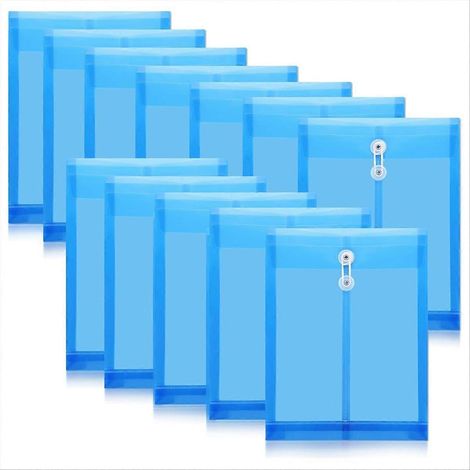 Lot de 12 enveloppes avec fermeture à bouton et ficelle (1/5)