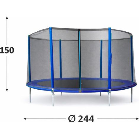 Filet de protection pour trampoline de 2,44 m