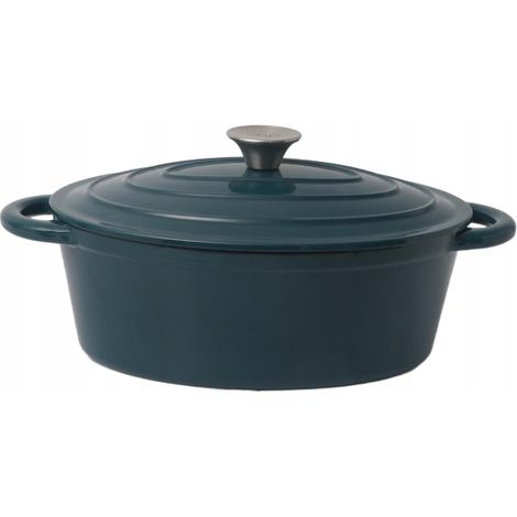 Olla ovalada de hierro fundido Tierra 30CM 4L mar NOIS (1/5)