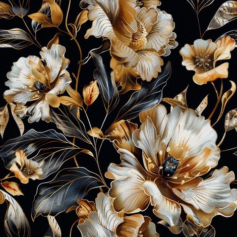 Outdoor dekostoffe oxford - Motiv Blumen I DX5598 (1/5)