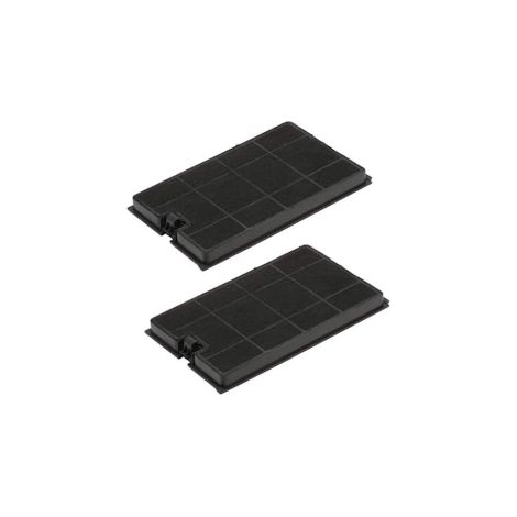 Juego de 2 filtros de carbón TIPO 35 para campana extractora 484000008675, C00384663 BAUKNECHT, WHIRLPOOL