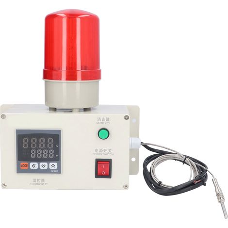 Capteur de température alarme clignotant son Thermostat avertissement contrôleur AC 220 V BEM1101J7ASCT