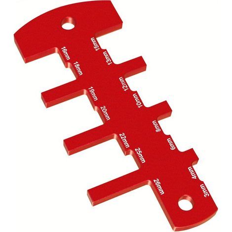 Jauges de profondeur en aluminium robuste avec échelle royale pour des configurations de coupe précises, jauges d'arêtes de poisson en alliage d'aluminium solide (1/5)