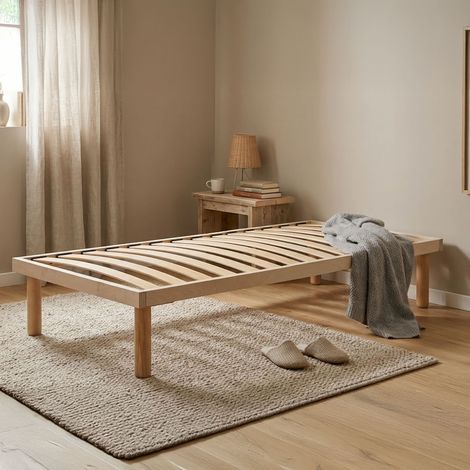 Dmora - Einzelbettbasis Dgrave, Orthopädische Unterlage mit Holzlatten, 100% Made in Italy, Cm 80x190h 31 (1/3)