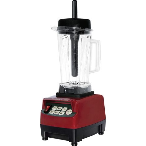 SARO JTC Omniblend V TM-800 MARON - Frullatore ad alte prestazioni, con contenitore in Tritan da 2 l, 3 velocità + modalità a impulsi, per cocktail, creme e ghiaccio tritato, da 0,95 kW