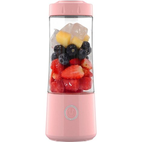 Mini presse-agrumes électrique multifonctionnel portable (rose), presse-agrumes de cuisine (1/5)