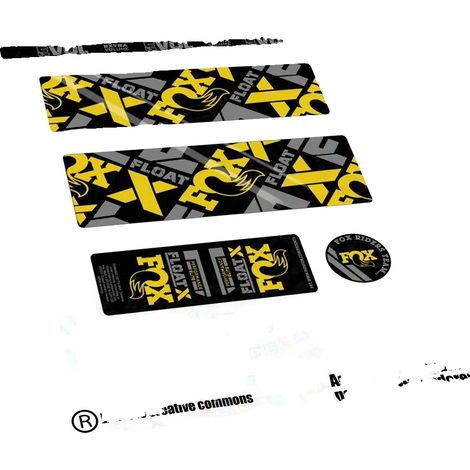 Pegatinas, vinilo resistente, diseño personalizable, amarillo 023 (1/2)