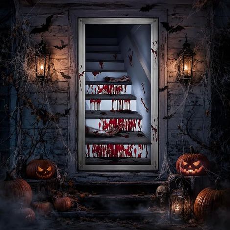 Halloween Decoration Scary Bloody Door Curtain 180 x 90 cm (1/5)