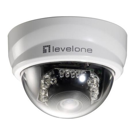 CAMARA IP LEVEL ONE MINI DOMO NO WIFI 2 MEGAPIXEL DIA&NOCHE POE INTERIOR FCS-3101 (1/2)