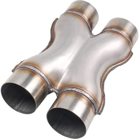 2,5 pouces échappement entrée X tuyau 63,5 mm d'échappement acier inoxydable 409 Exhaust X pipe (1/5)