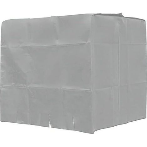 Outdoor Water Tank Protective Cover, 1000L IBC Container Waterproof and Dustproof Oxford Fabric Sunscreen Garden Equipment (Silver) (1/5)