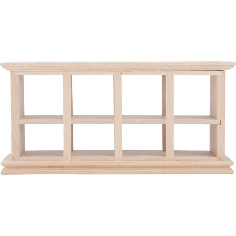 Vitrine miniature en bois pour pâtisserie, gâteau de décoration 1/12, meuble boulangerie poupée (1/5)