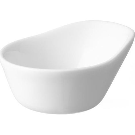 Assiette à amuse-bouche en porcelaine Necessity - 80 mm - Lot de 6 - Finedine