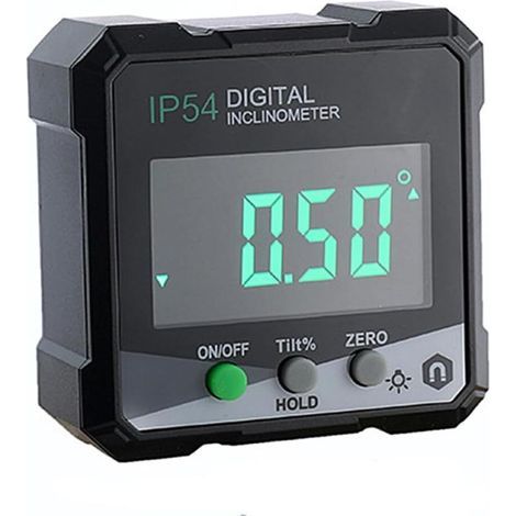 Inclinometro digitale, livella digitale con base magnetica, inclinometro impermeabile IP54 per falegnameria e uso domestico (1/5)