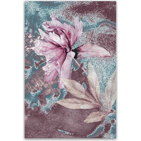 Tableau fleur vintage texturé (1/5)