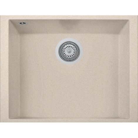 Lavello composito cucina Plados ON5610ST una vasca Sottotop - UG94 Avena