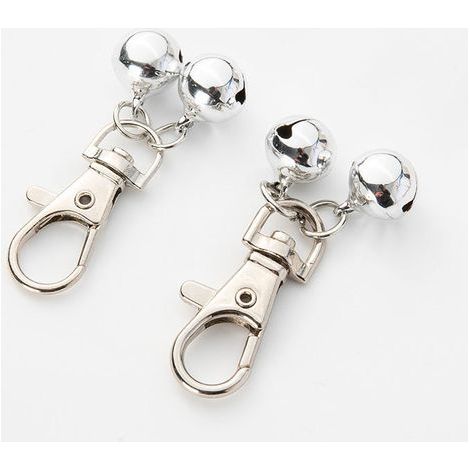 Hundespielzeug, Katzen- und Hundeglocken, geräuschvolle Haustierglocken, geeignet für Haustierhalsbänder und -anhänger (2er-Set) (1/5)