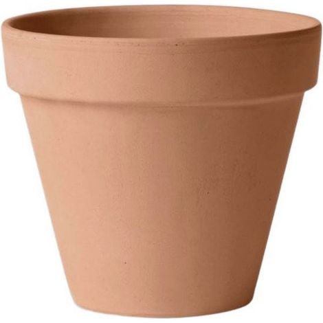 Maceta de cerámica, sin esmaltar, de arcilla, color arena estándar ITA, 9 cm (1/2)