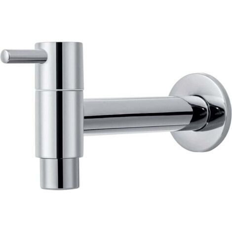 Robinet d'eau froide mural long pour salle de bain,Robinet d'eau froide, robinet de salle de bain,Petit robinet mural pour salle de bain (robinet mur
