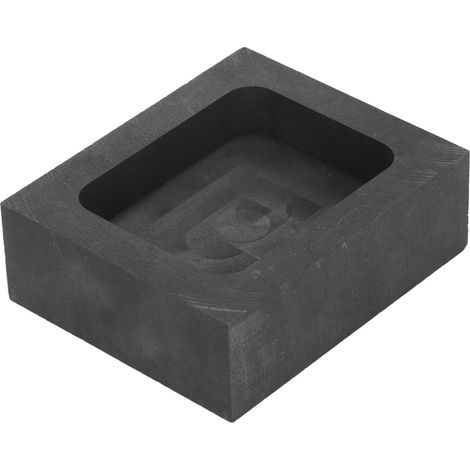 Moule en graphite haute pureté anti-corrosion pour coulée de métaux, lingotière pour affinage et fusion d'or, argent, laiton. (1/5)