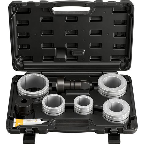 Kit Élargisseur de Tuyau de Pot d'Échappement 41,27-107,95 mm Expandeur pour Tuyaux d'Échappement Ateliers de Réparation Automobile Outil à Évaser avec 7 Pinces Collet, Mallette de Rangement (1/5)