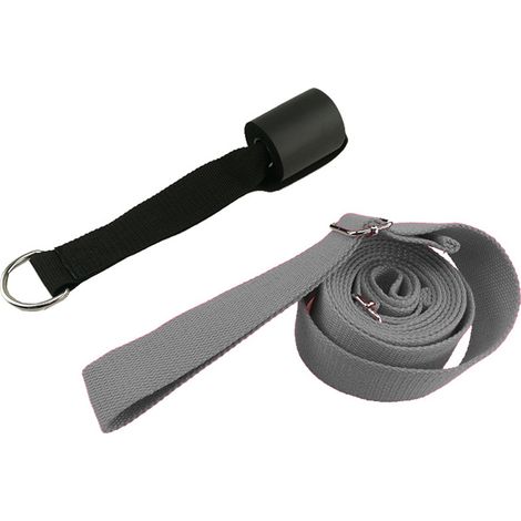 Bandes d'étirement pour jambes - Bande élastique réglable avec ancrage porte - Pour thérapie physique et étirements à domicile - 1 pièce (1/5)