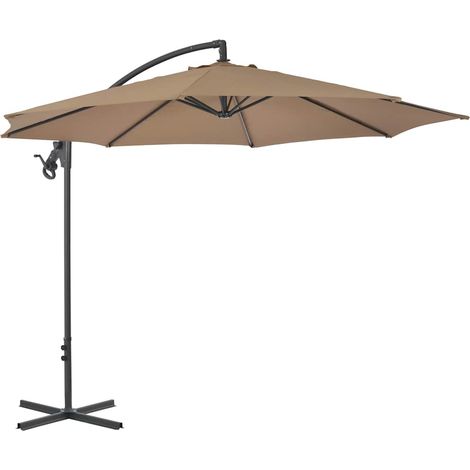 Maison Exclusive - Sombrilla voladiza de jardín con poste de acer (1/5)