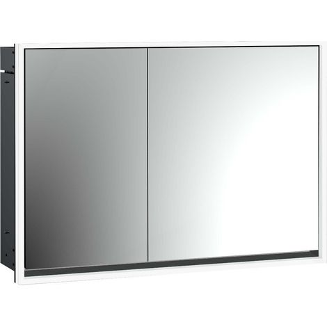 loft Armario con espejo iluminado, 1000mm, 2 puertas, modelo (1/5)
